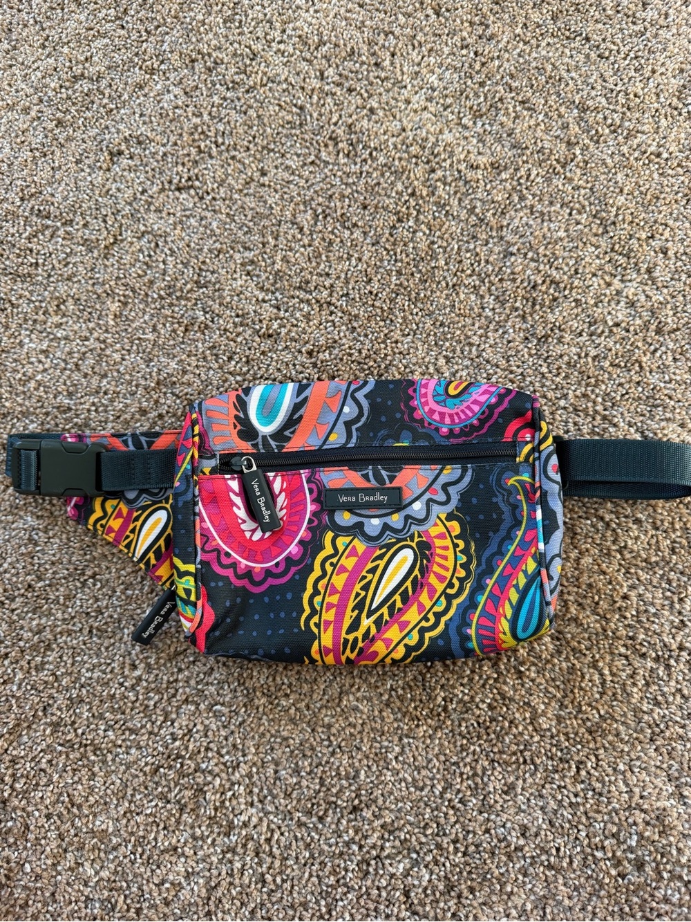 VERA BRADLEY Colorful Paisley Printed Belt Bag